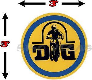 Vintage DG Logo - VINTAGE DG RACING STICKER DECAL MX AHRMA MOTOCROSS Yamaha Suzuki ...