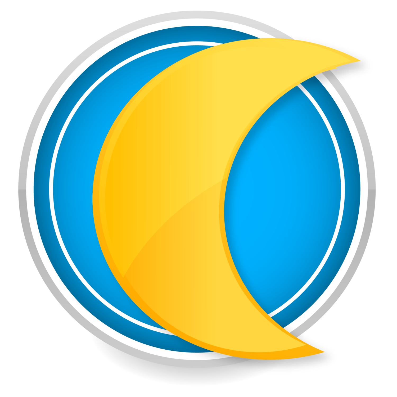 Yellow Moon Logo - Vector for free use: Yellow moon icon