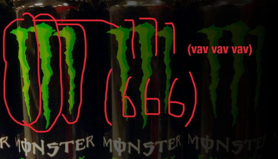 Hidden 666 in Logo - Is Monster Energy Hiding a Secret Satanic Conspiracy With Its Logo?