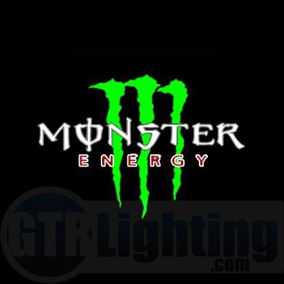 Can Monster Energy Logo - GTR Lighting LED Logo Projectors, Green Monster Energy Logo