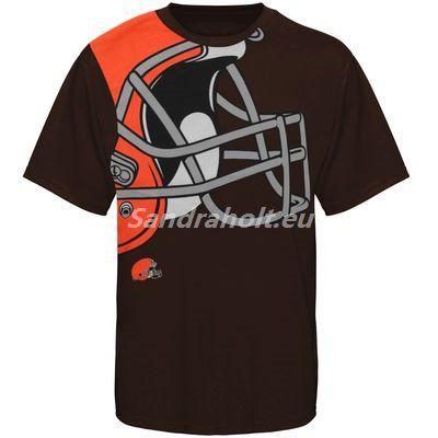 Brown Line Logo - Mens Cleveland Browns Historic Logo Majestic Brown Line Of Scrimmage ...