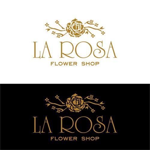 Flower Shop Logo - Design a romantic and luxury logo for La Rosa flower shop