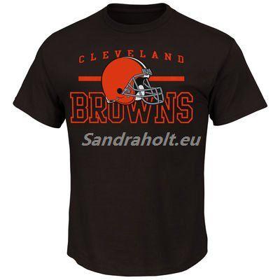 Brown Line Logo - Mens Cleveland Browns Historic Logo Majestic Brown Line Of Scrimmage ...