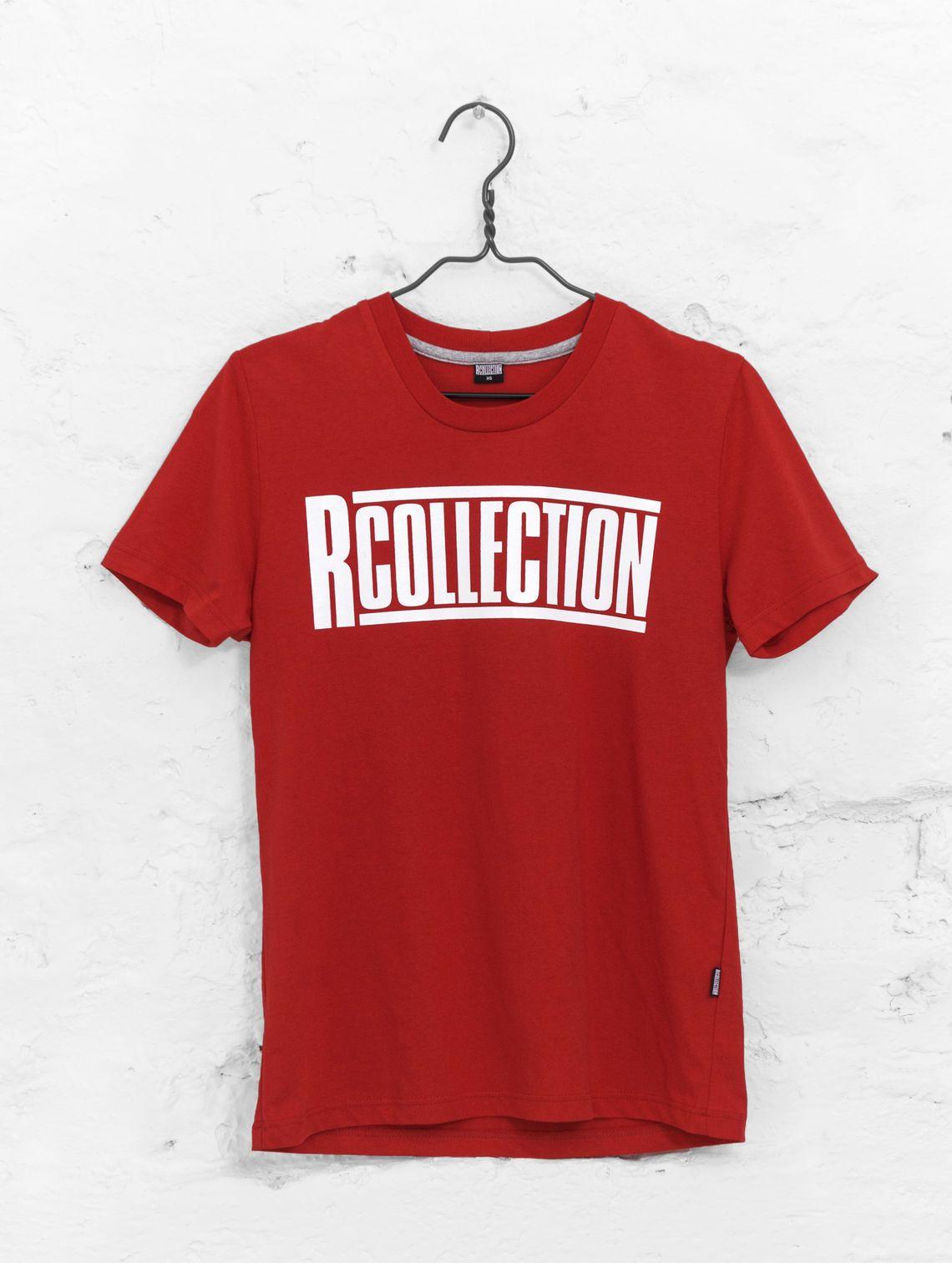 Red with White R Logo - Logo T-Shirt red shirt with white logo | R-Collection