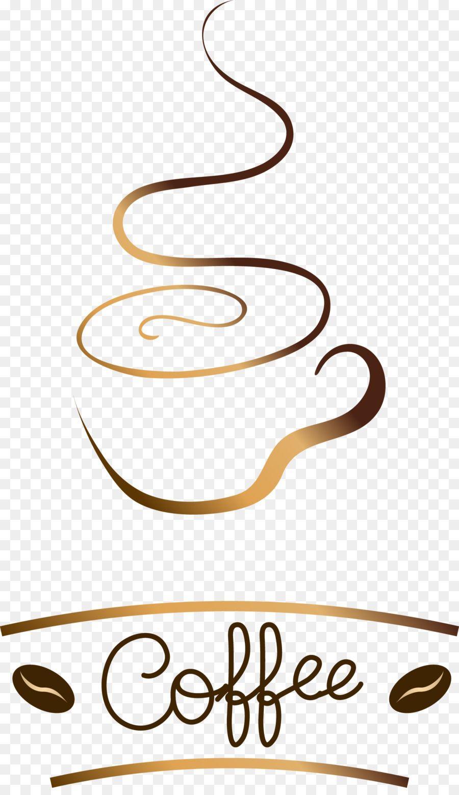 Brown Line Logo - Coffee Logo Clip art pen golden brown coffee logo logo png