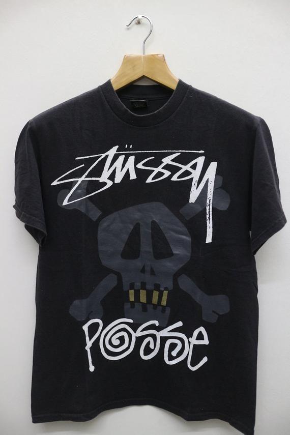 Vintage DG Logo - Vintage STUSSY SKULL Posse Up Big Spell Big Logo Streetswear