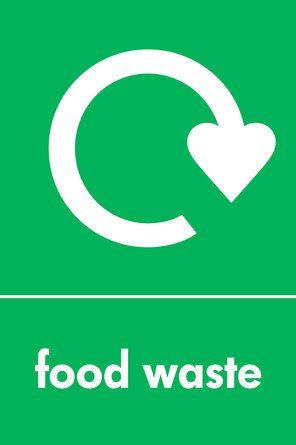 Waste Logo - Food waste icon with logo (portrait) - WRAP Resource Library