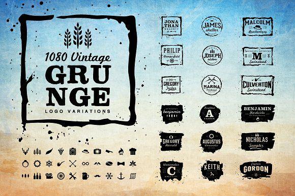 Vintage DG Logo - Vintage Logo and Grunge Logo ~ Logo Templates ~ Creative Market