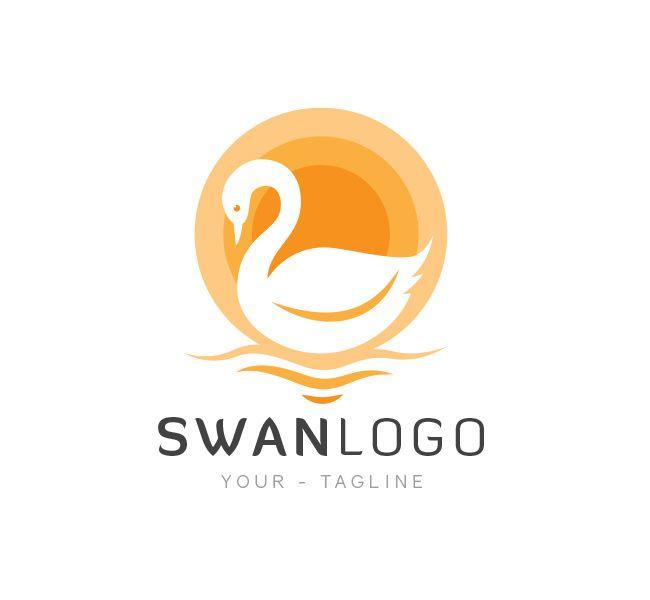 Swan Logo - The Swan Logo & Business Card Template Design Love