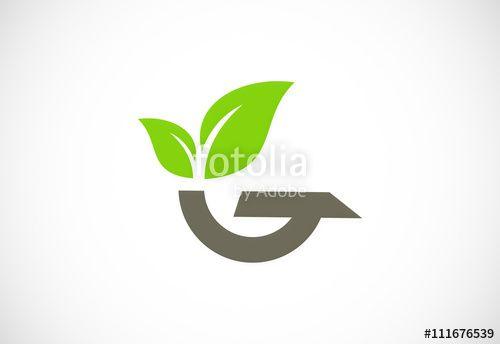 Green Leaf Logo - letter G green leaf logo