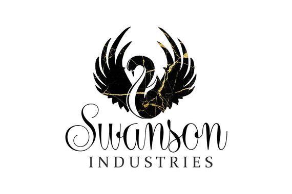 Swan Logo - Swan logo Business logo Gold logo Black gold Golden logo | Etsy