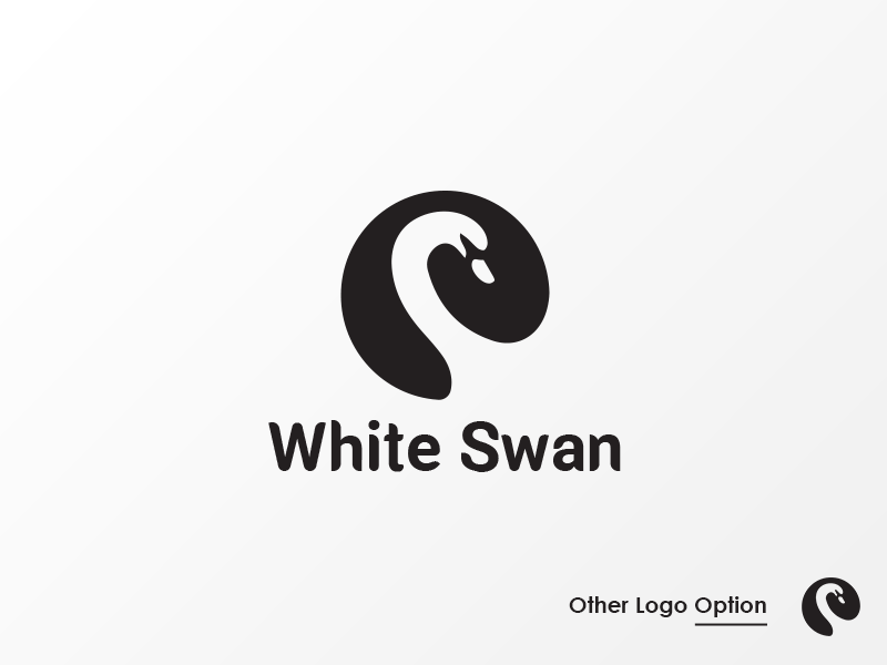 Swan Logo - White Swan Logo Option by Sharaful Nizar | Dribbble | Dribbble