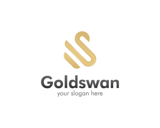 Swan Logo - Golden Swan Logo Designed