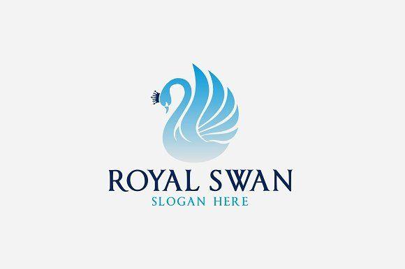Swan Logo - Royal Swan Logo ~ Logo Templates ~ Creative Market