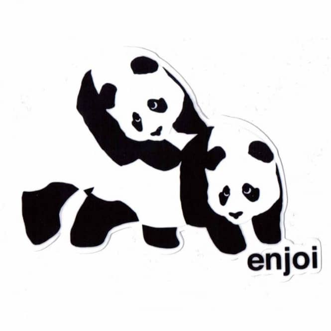 Enjoi Skateboard Logo - Enjoi Skateboards Enjoi Piggyback Panda Skateboard Sticker ...
