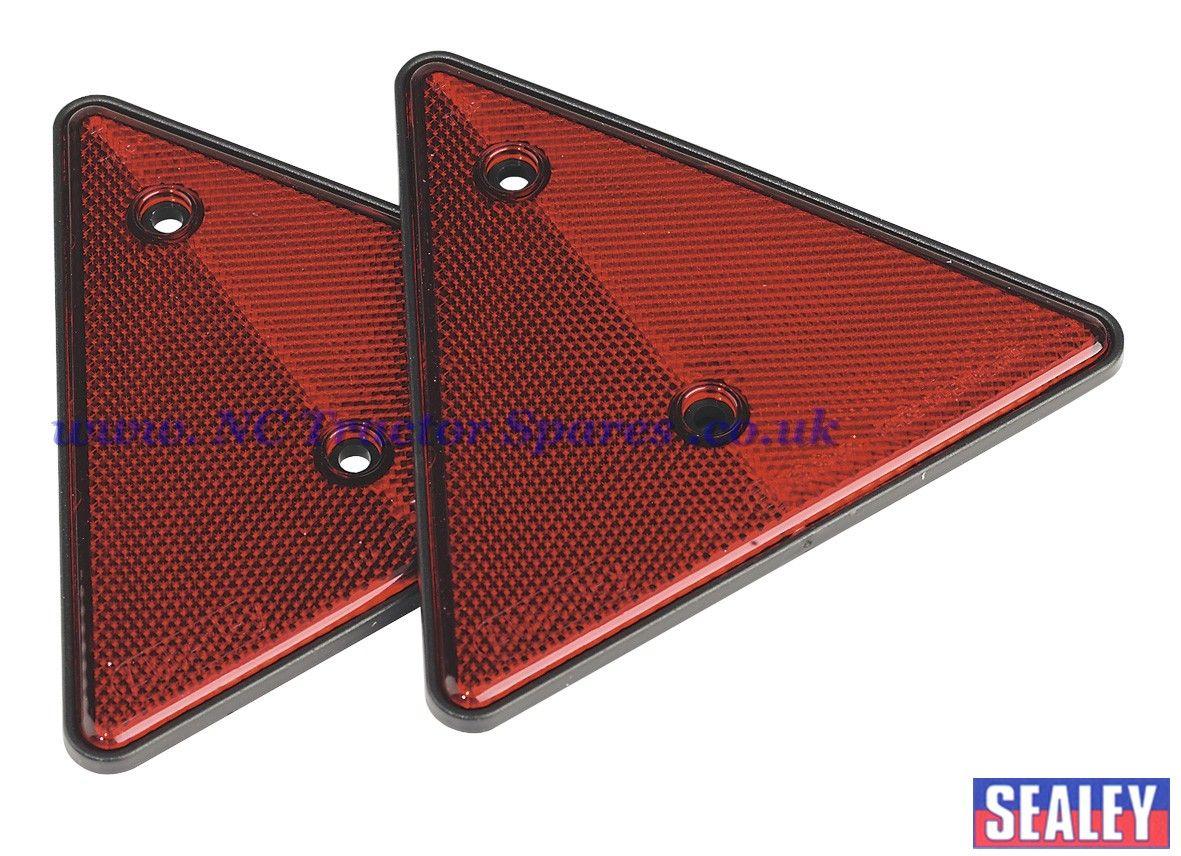 2 Red Triangles Logo - Rear Reflective Red Triangle Pack of 2