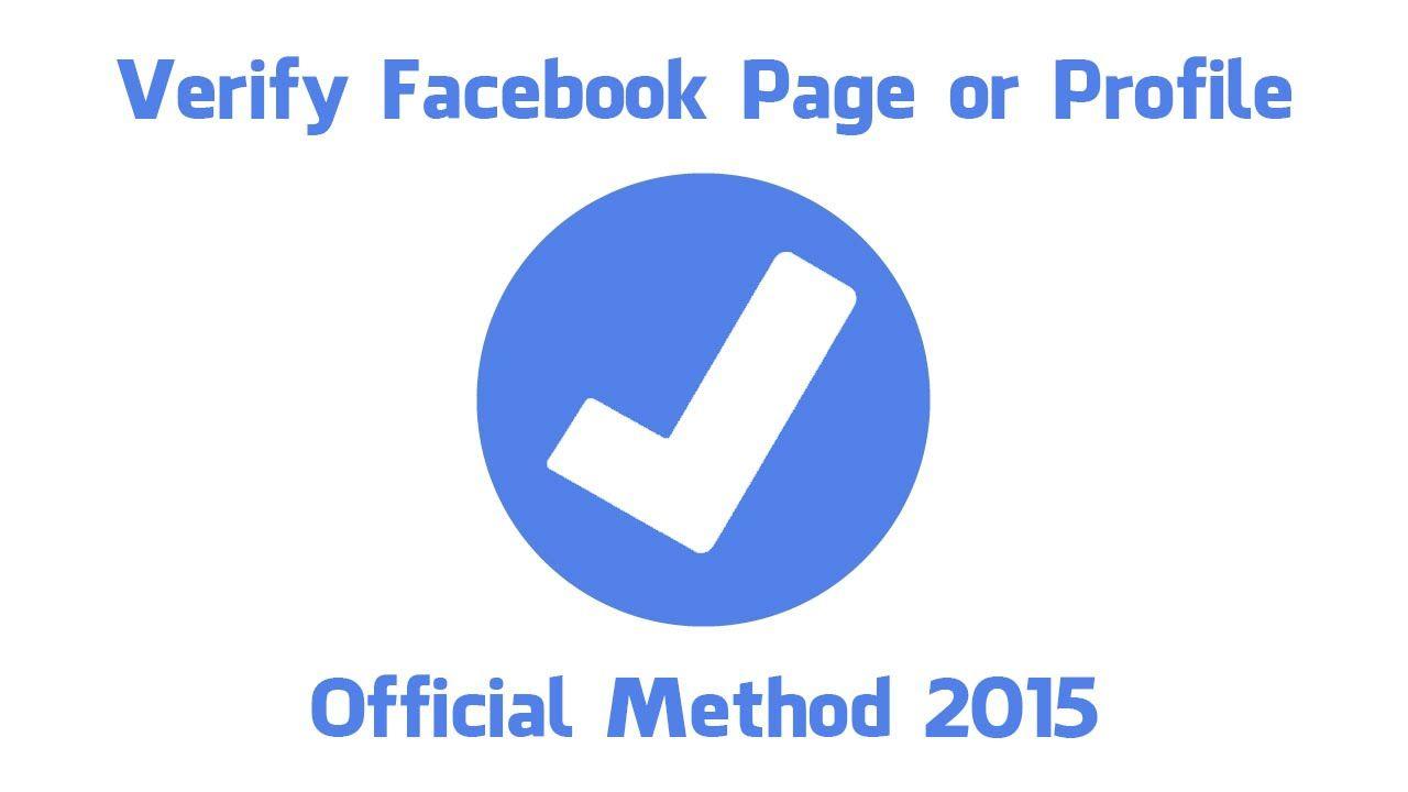 Official Facebook Logo - How to Verify Facebook Page or Profile - Official Method 2015 - YouTube