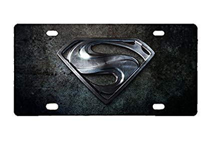 Custom Superman Logo - Panda Superman Logo custom Metal License Plate for Car