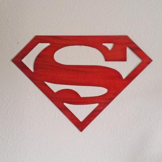 Custom Superman Logo - Recycled steel SUPERGIRL Superman logo custom red patina | Etsy