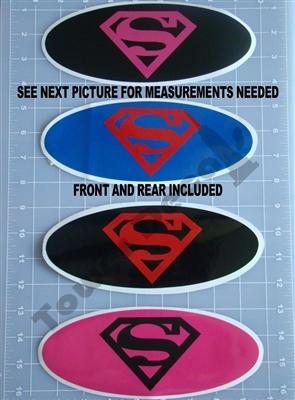 Custom Superman Logo - SUPERMAN LOGO FORD EMBLEM VINYL OVERLAY custom fit F150 F250 F350 ...