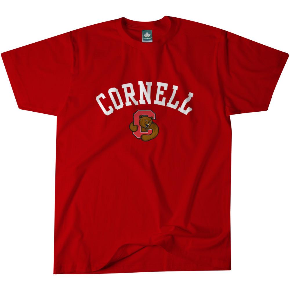 Cornell Athletics Logo - Cornell Athletics T Shirt (Red)