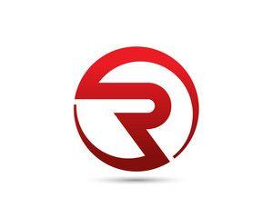 Red with White R Logo - Red Circle Logo With Letter R & Vector Design