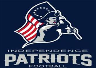 Red White and Blue Patriot Logo - Football High School