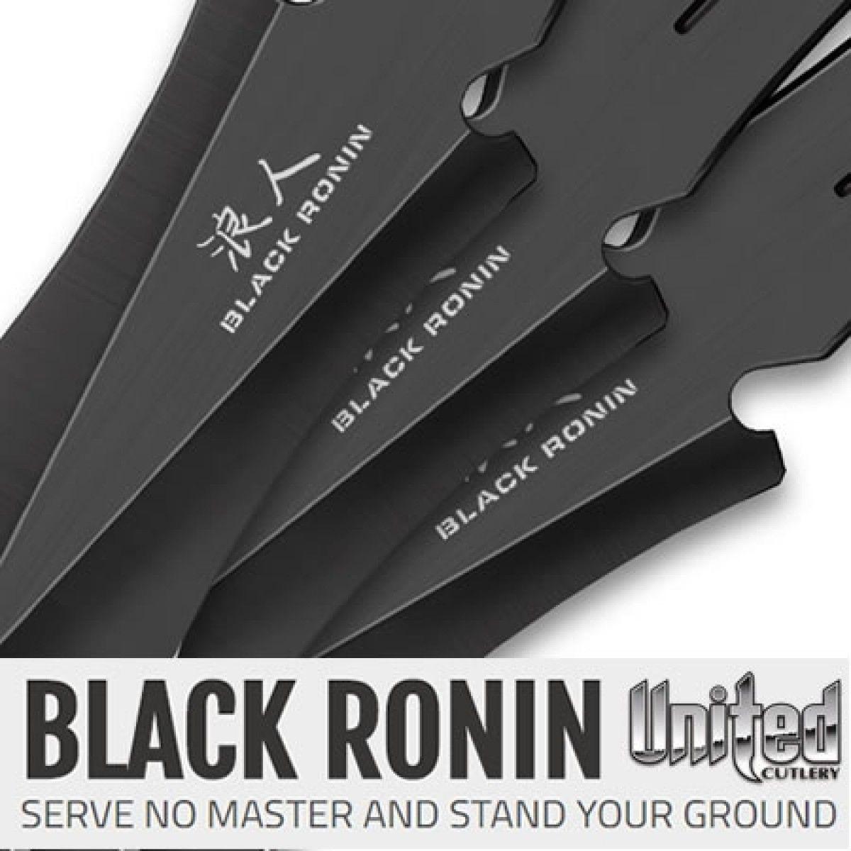 United Cutlery Logo - Barringtons Swords | United Cutlery Black Ronin Triple Throwing ...