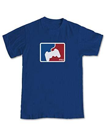 Navy Blue M Logo - Pro Gamer Logo Major League GAMING T Shirt Blue (M): Amazon