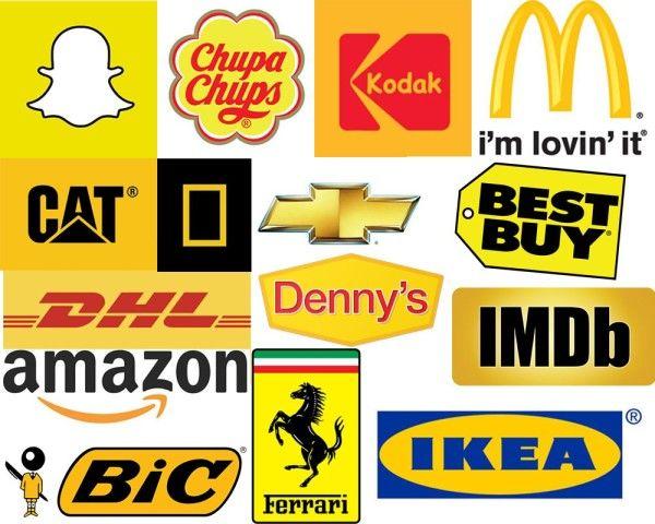 Yellow Color Logo - yellow-logos | All Shades of #FFFF00 | Logos, Logo design, Yellow