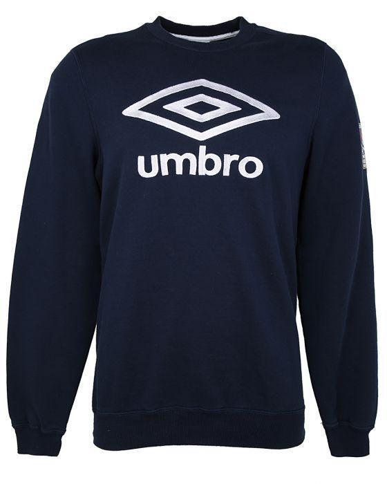 Blue T Over M Logo - 90s Navy Umbro Logo Sweatshirt - M Blue £28 | Rokit Vintage Clothing