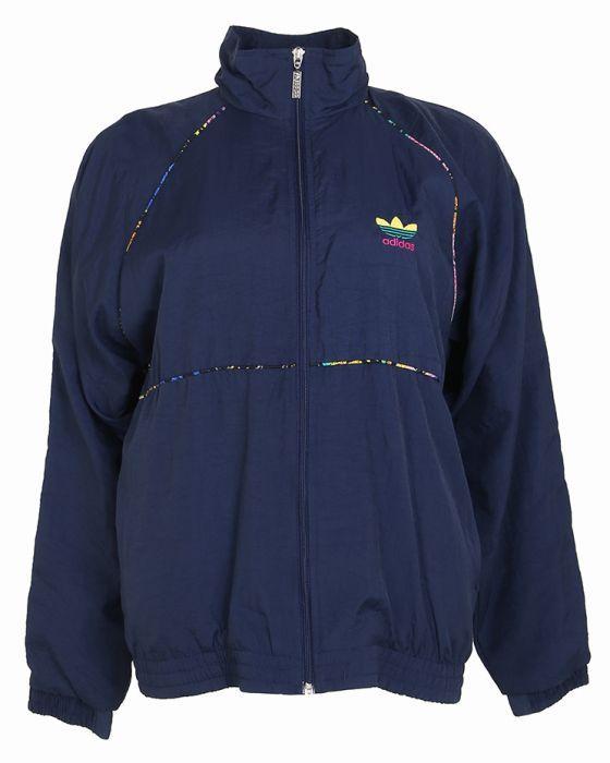 Navy Blue M Logo - 90s Adidas Navy Blue Zip Up Track Jacket Navy £31.5000. Rokit