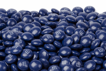 Navy Blue M Logo - Dark blue m and m candy