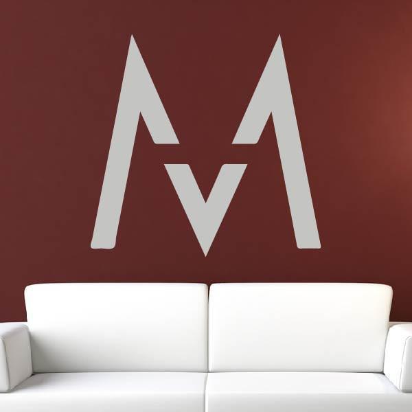 Maroon 5 M Logo - Maroon 5 M Band Logo Wall Art Sticker (AS10271)