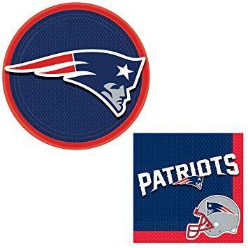 Red White and Blue Patriot Logo - Amazon.com: New England Patriots Football Table Decor 24pc Party ...