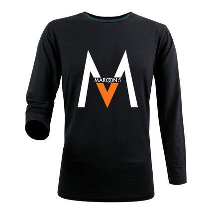 Maroon 5 M Logo - Wholesale Fashion EDM MAROON 5 M LOGO Printed T Shirts Spring Summer ...