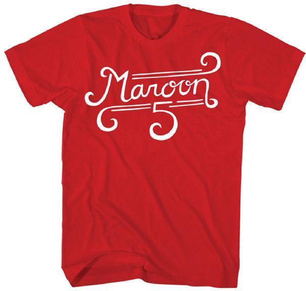Maroon 5 M Logo - MAROON 5 White Logo Letters T SHIRT S M L XL 2XL Brand New Official ...