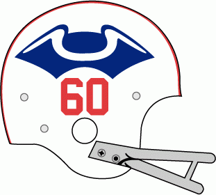 Red White and Blue Patriot Logo - Boston Patriots Helmet Logo (1960) - White helmet, blue patriot hat ...