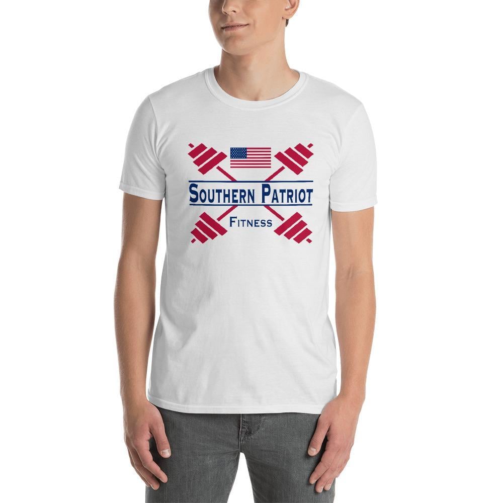 Red White and Blue Patriot Logo - Southern Patriot Fitness Logo Shirt. Fitness T Shirt