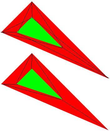 2 Red Triangle Logo - split triangles on overlap - Stack Overflow