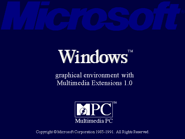 Windows 3.0 Logo - Windows 3.0 with Multimedia Extensions