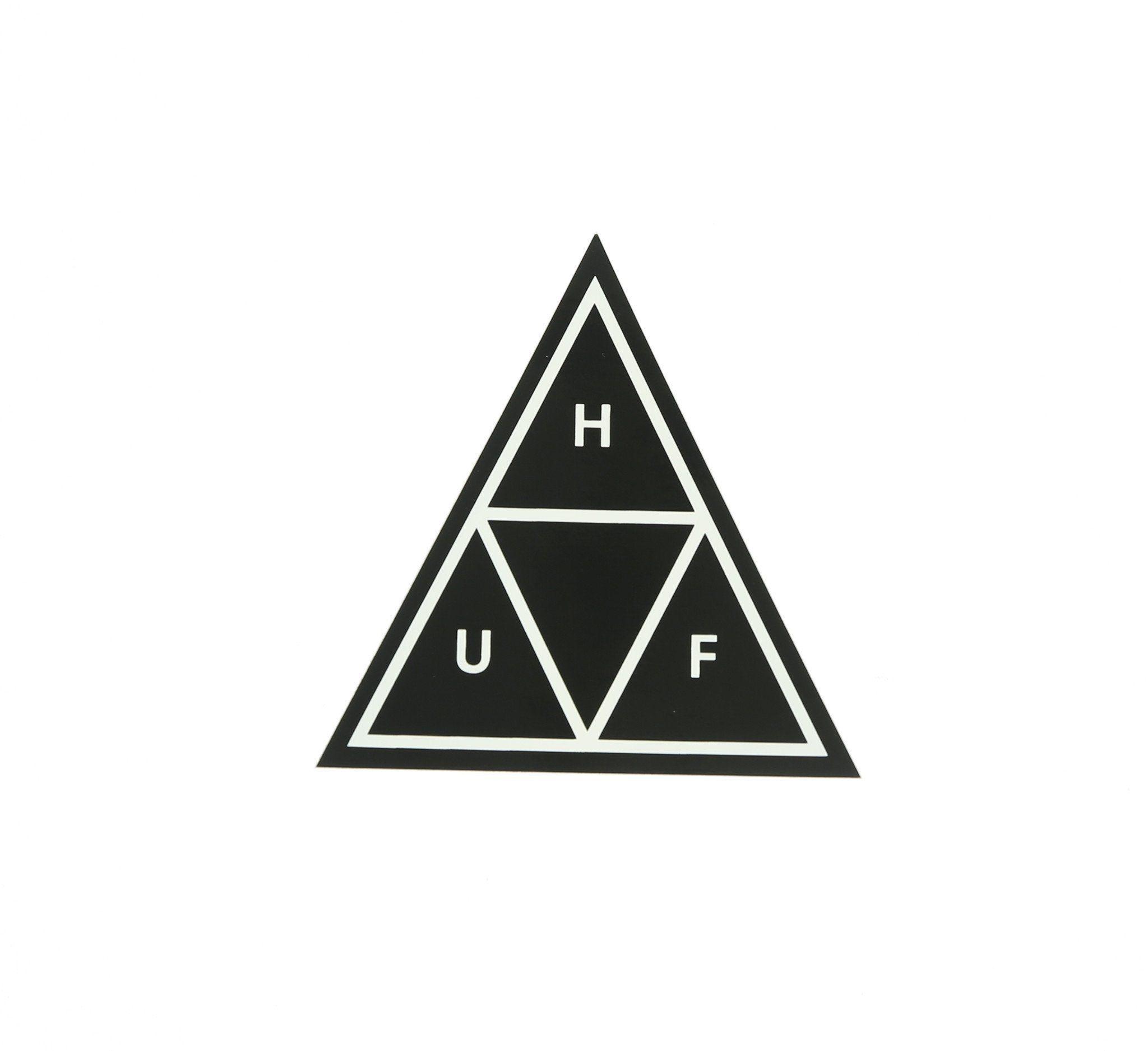 HUF Logo - HUF TRIPLE TRIANGLE STICKER