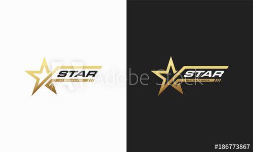 Gold Star Logo - Luxury Gold Star logo designs template, Elegant Star logo designs ...