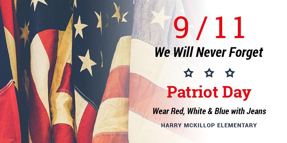 Red White and Blue Patriot Logo - Patriot Day Celebration @ HME | MelissaISD.org