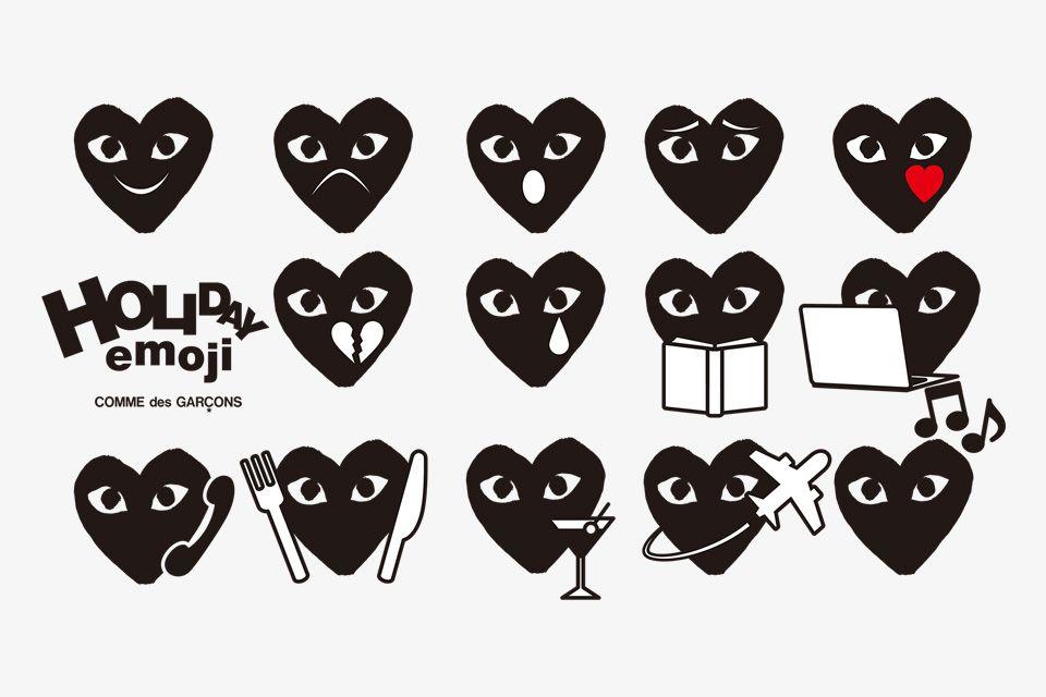 Comme Des Garcons Play Logo - Comme des Garçons Has their Own Emojis. DA MAN Magazine