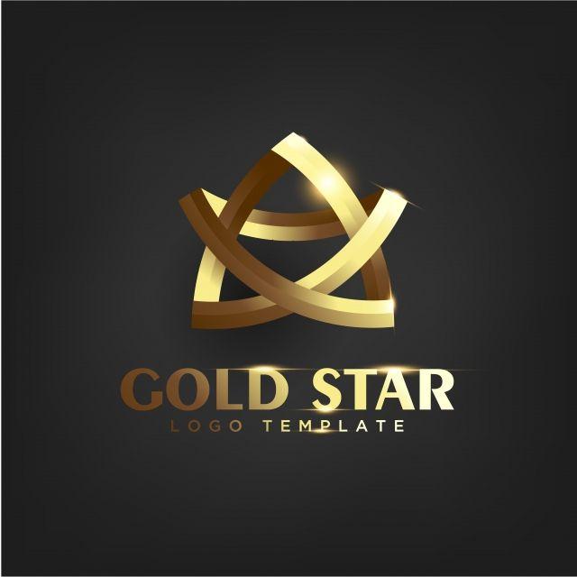 Gold Star Logo - Luxury Gold Star Logo Template, Sign, Shape, Company PNG and Vector