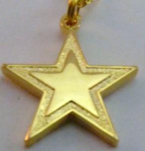 Gold Star Logo - Dallas Cowboys Gold Star Logo Charm Petite Necklace NFL Licensed