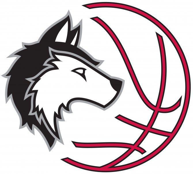 Red and Black Basketball Logo - UW-Marathon County Husky Logo | University of Wisconsin-Marathon County