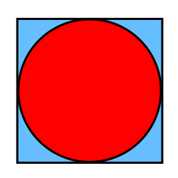 Red Square Inside Red Circle Logo - Kata Stats: Circle area inside square | Codewars
