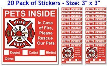 Red Square Inside Red Circle Logo - Amazon.com: 20 Pets Inside Red Safety Alert Warning Window Door ...